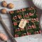 SaringSwoon Vintage Train Christmas Wrapping Paper for Baby Boys Girls Kids - Green Xmas Wrapping Paper with Red Trains, Santa, Polar Bears, Penguins for Holiday - 40×28 Inches, 4 Folded Sheets